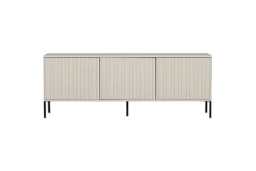 Gravure Gulvstående TV-benk 150 cm med Oppbevaring i Mørkt Tre - Lys Beige - Møbler - Mediamøbel & tv møbel - TV-benk & mediabenk