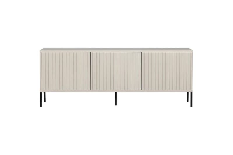 Gravure Gulvstående TV-benk 150 cm med Oppbevaring i Mørkt Tre - Lys Beige - Møbler - Mediamøbel & tv møbel - TV-benk & mediabenk
