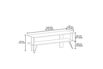 Greger TV-benk 120 cm - Eik - Møbler - Mediamøbel & tv møbel - TV-benk & mediabenk