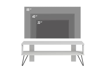 Greger TV-benk 120 cm - Hvit - Møbler - Mediamøbel & tv møbel - TV-benk & mediabenk