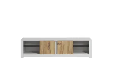 Griselda TV-benk 180 cm - Hvit/Eik - Møbler - Mediamøbel & tv møbel - TV-benk & mediabenk