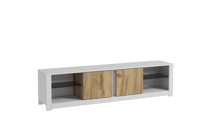 Griselda TV-benk 180 cm i Eik, Hvit