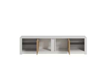 Griselda TV-benk 180 cm i Eik - Hvit - Møbler - Mediamøbel & tv møbel - TV-benk & mediabenk