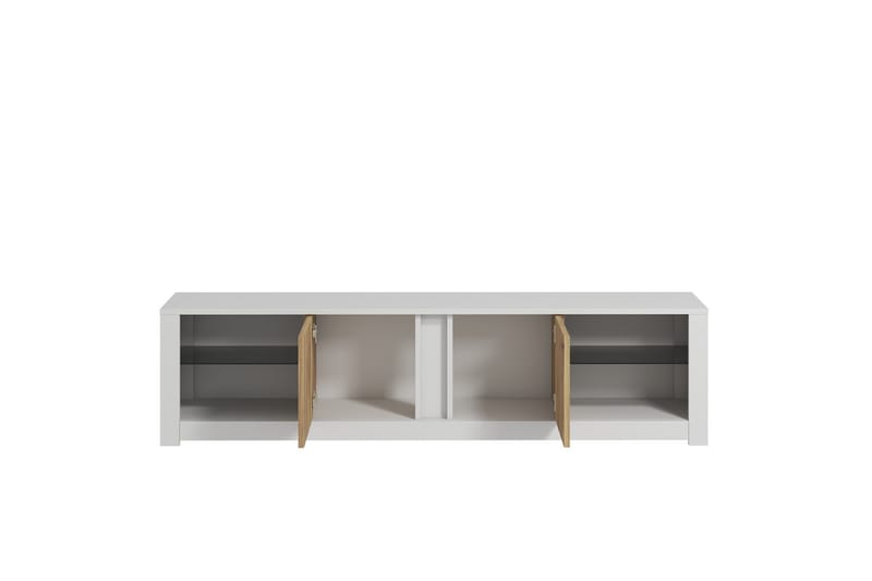 Griselda TV-benk 180 cm i Eik - Hvit - Møbler - Mediamøbel & tv møbel - TV-benk & mediabenk