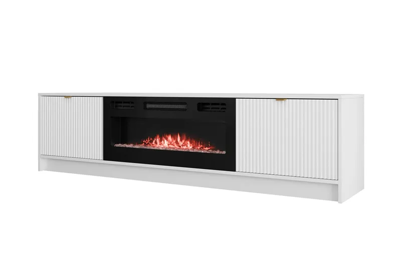 Gudelia TV-benk 182 cm, Hvit