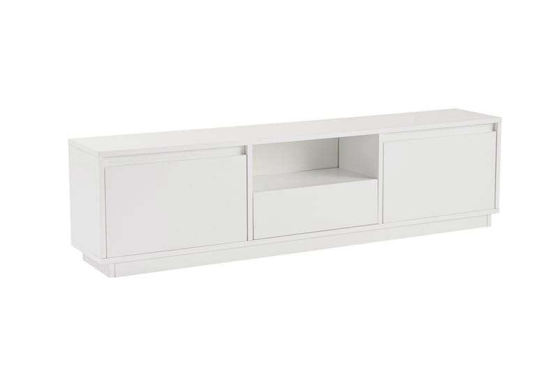 Gulliver Gulvstående TV-benk 160 cm med Oppbevaring i Malt Tre - Hvit - Møbler - Mediamøbel & tv møbel - TV-benk & mediabenk
