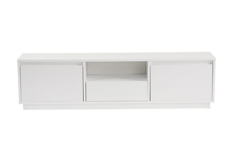 Gulliver Gulvstående TV-benk 160 cm med Oppbevaring i Malt Tre - Hvit - Møbler - Mediamøbel & tv møbel - TV-benk & mediabenk