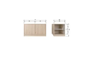 Gulvskap Modulær - 44x77x40 cm - Oppbevaring - Skap - Oppbevaringsskap