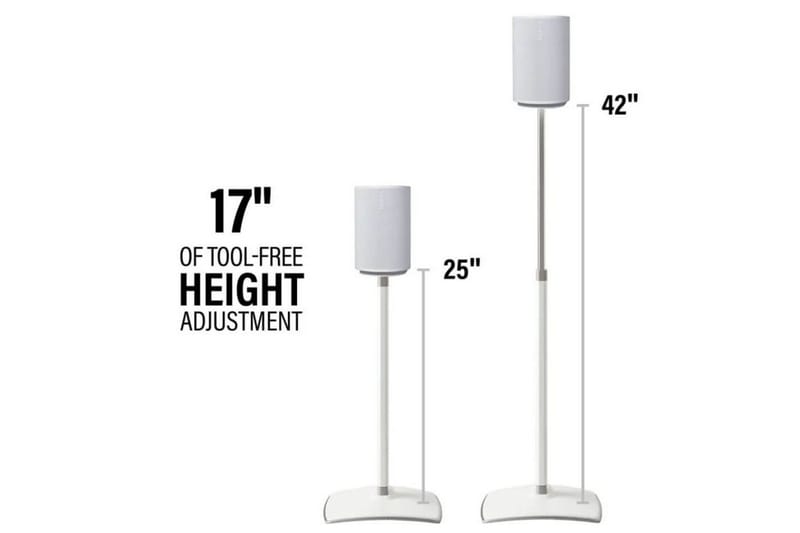 Gulvstativ Sanus for Sonos ERA 100 2 Deler - Hvit - Møbler - Mediamøbel & tv møbel - Mediestativ & veggfeste