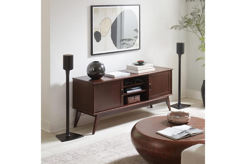 Gulvstativ Sanus for Sonos ERA 100 2 Deler Svart, Fast stativ - Svart, Fast stativ - Møbler - Mediamøbel & tv møbel - Mediestativ & veggfeste