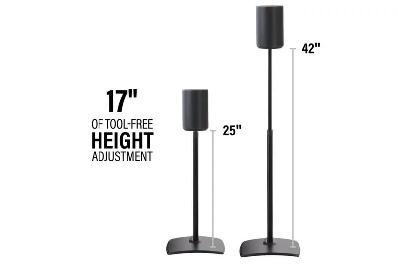 Gulvstativ Sanus for Sonos ERA 100 2 Deler - Svart - Møbler - Mediamøbel & tv møbel - Mediestativ & veggfeste