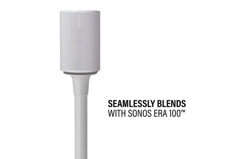 Gulvstativ Sanus for Sonos Era 100 Hvit, Fast stativ - Hvit, Fast stativ - Møbler - Mediamøbel & tv møbel - Mediestativ & veggfeste