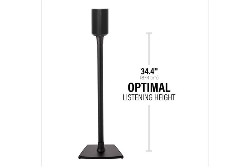 Gulvstativ Sanus for Sonos Era 100 Svart, Fast stativ - Svart, Fast stativ - Møbler - Mediamøbel & tv møbel - Mediestativ & veggfeste