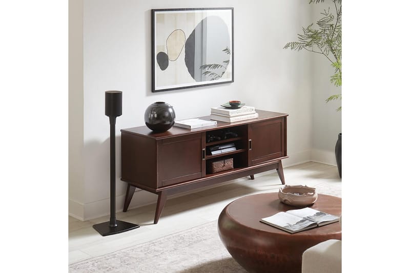 Gulvstativ Sanus for Sonos Era 100 Svart, Fast stativ - Svart, Fast stativ - Møbler - Mediamøbel & tv møbel - Mediestativ & veggfeste