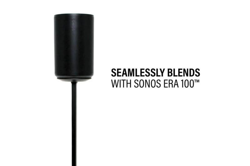 Gulvstativ Sanus for Sonos Era 100 Svart, Justerbart stativ - Svart, Justerbart stativ - Møbler - Mediamøbel & tv møbel - Mediestativ & veggfeste