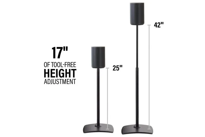 Gulvstativ Sanus for Sonos ERA 100 - Svart - Møbler - Mediamøbel & tv møbel - Mediestativ & veggfeste