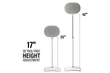 Gulvstativ Sanus for Sonos ERA 300 2 Deler - Hvit - Møbler - Mediamøbel & tv møbel - Mediestativ & veggfeste