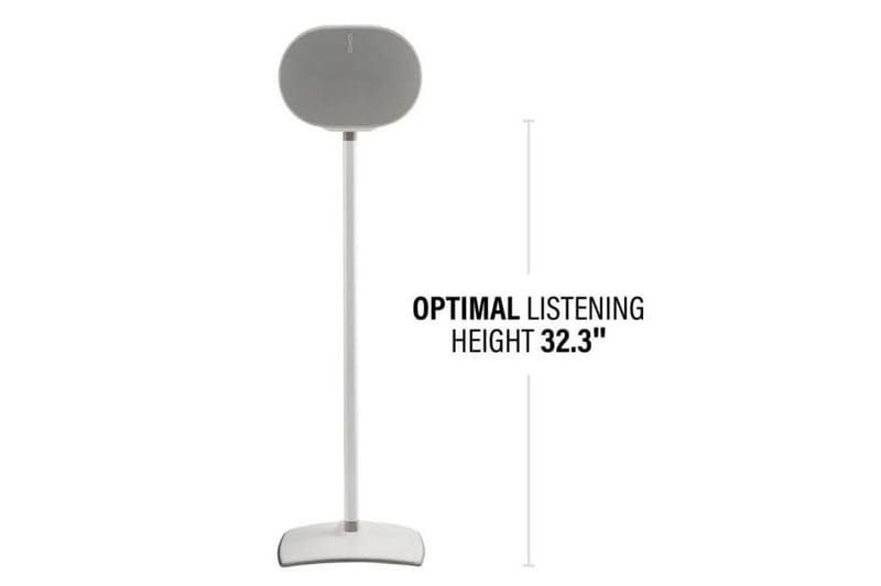 Gulvstativ Sanus for Sonos ERA 300 2 Deler - Hvit - Møbler - Mediamøbel & tv møbel - Mediestativ & veggfeste