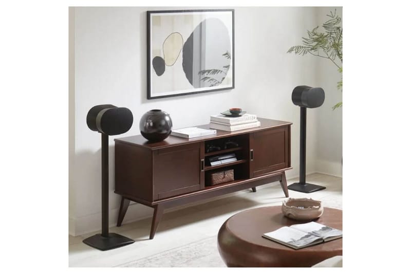 Gulvstativ Sanus for Sonos ERA 300 2 deler Svart, Fast stativ - Svart, Fast stativ - Møbler - Mediamøbel & tv møbel - Mediestativ & veggfeste