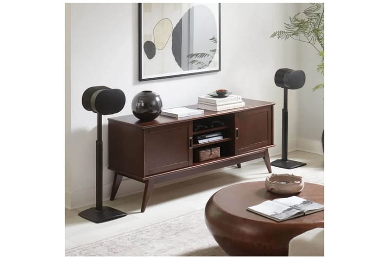Gulvstativ Sanus for Sonos ERA 300 2 deler Svart, Justerbart stativ - Svart, Justerbart stativ - Møbler - Mediamøbel & tv møbel - Mediestativ & veggfeste