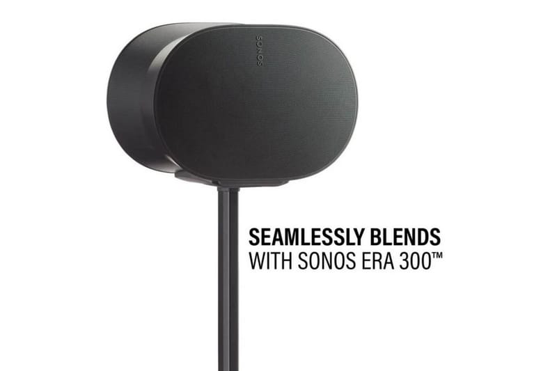 Gulvstativ Sanus for Sonos ERA 300 2 deler Svart, Justerbart stativ - Svart, Justerbart stativ - Møbler - Mediamøbel & tv møbel - Mediestativ & veggfeste