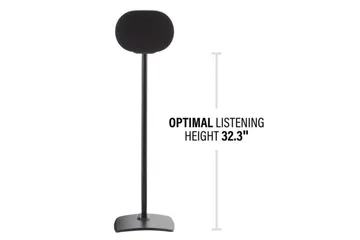 Gulvstativ Sanus for Sonos ERA 300 2 Deler - Svart - Møbler - Mediamøbel & tv møbel - Mediestativ & veggfeste