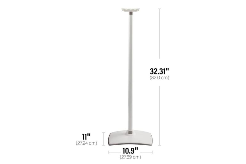 Gulvstativ Sanus for Sonos ERA 300 Hvit, Fast stativ - Hvit, Fast stativ - Møbler - Mediamøbel & tv møbel - Mediestativ & veggfeste