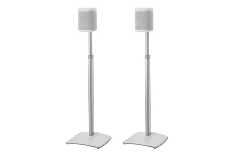 Gulvstativ Sanus for Sonos One SL Play:1 og Play:3 2 deler Hvit, Justerbart stativ - Hvit, Justerbart stativ - Møbler - Mediamøbel & tv møbel - Mediestativ & veggfeste