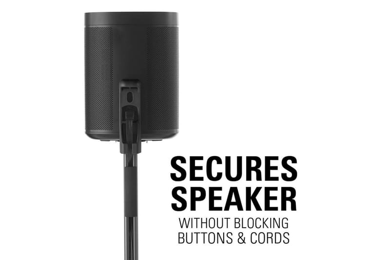 Gulvstativ Sanus for Sonos One SL Play:1 og Play:3 Svart, Justerbart stativ - Svart, Justerbart stativ - Møbler - Mediamøbel & tv møbel - Mediestativ & veggfeste