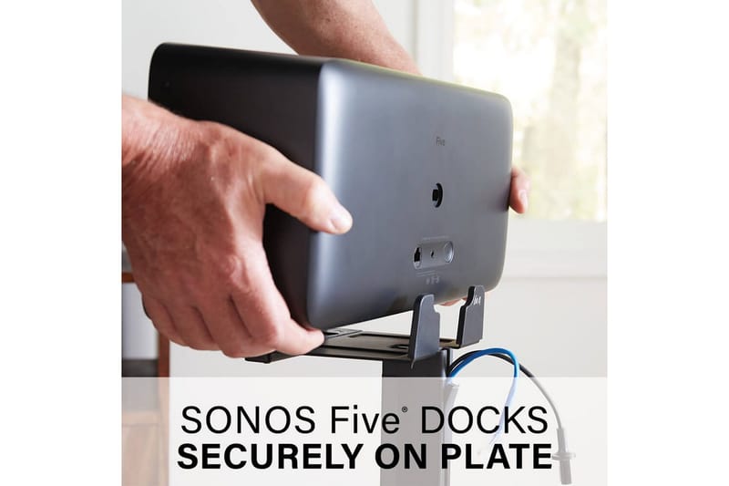 Gulvstativ Sanus for Sonos Play:5 Svart - Svart - Møbler - Mediamøbel & tv møbel - Mediestativ & veggfeste