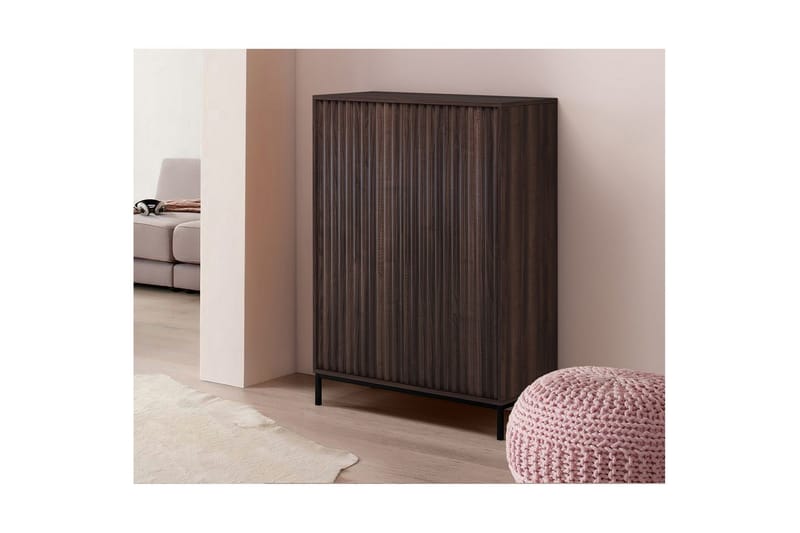 Høyskap Celine Brun - Brun - Møbler - Mediamøbel & tv møbel - TV-skap