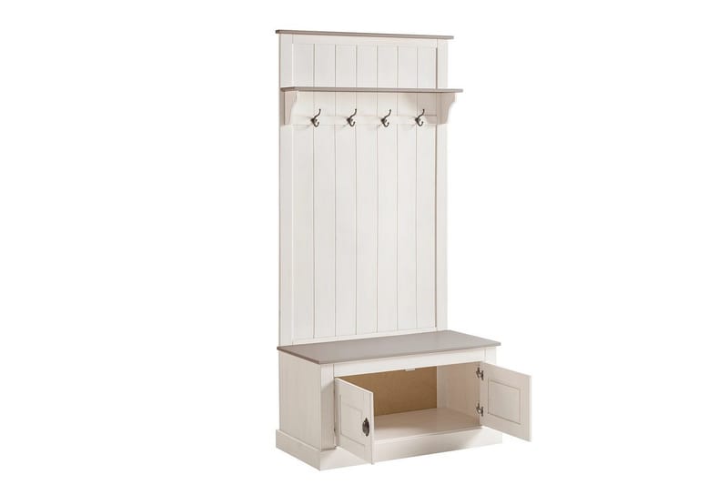 Høyskap Toby Hvit, 185x90x45 cm - Hvit, 185x90x45 cm - Møbler - Mediamøbel & tv møbel - TV-skap