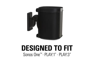 Høyttalerfeste Sanus for Sonos One SL Play:1 og Play:3 - Svart - Møbler - Mediamøbel & tv møbel - Mediestativ & veggfeste