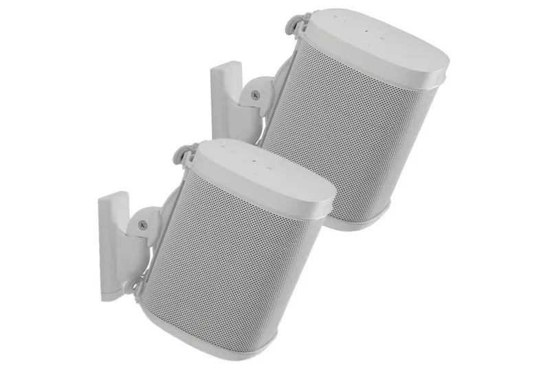 Høyttalerfeste Sanus for Sonos One SL Play:1 og Play:3, Hvit