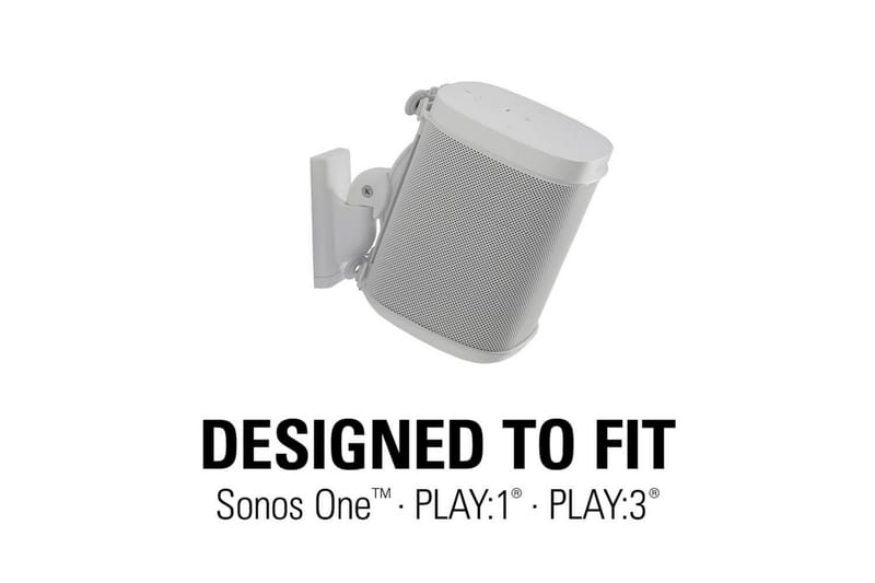Høyttalerfeste Sanus for Sonos One SL Play:1 og Play:3 Hvit - Hvit - Møbler - Mediamøbel & tv møbel - Mediestativ & veggfeste
