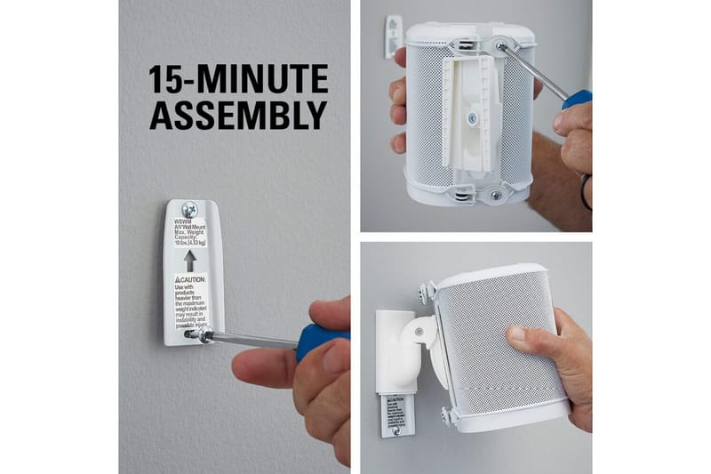 Høyttalerfeste Sanus for Sonos One SL Play:1 og Play:3 - Hvit - Møbler - Mediamøbel & tv møbel - Mediestativ & veggfeste