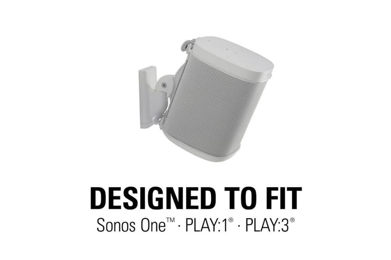 Høyttalerfeste Sanus for Sonos One SL Play:1 og Play:3 - Hvit - Møbler - Mediamøbel & tv møbel - Mediestativ & veggfeste
