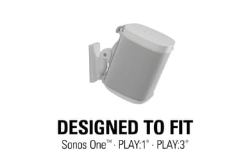 Høyttalerfeste Sanus for Sonos One SL Play:1 og Play:3 - Hvit - Møbler - Mediamøbel & tv møbel - Mediestativ & veggfeste