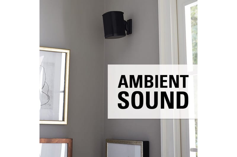 Høyttalerfeste Sanus for Sonos One SL Play:1 og Play:3 - Svart - Møbler - Mediamøbel & tv møbel - Mediestativ & veggfeste