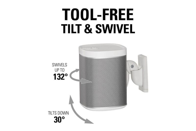 Høyttalerfeste Sanus for Sonos One SL Play:1 og Play:3 - Hvit - Møbler - Mediamøbel & tv møbel - Mediestativ & veggfeste