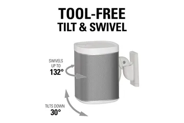 Høyttalerfeste Sanus for Sonos One SL Play:1 og Play:3 - Hvit - Møbler - Mediamøbel & tv møbel - Mediestativ & veggfeste