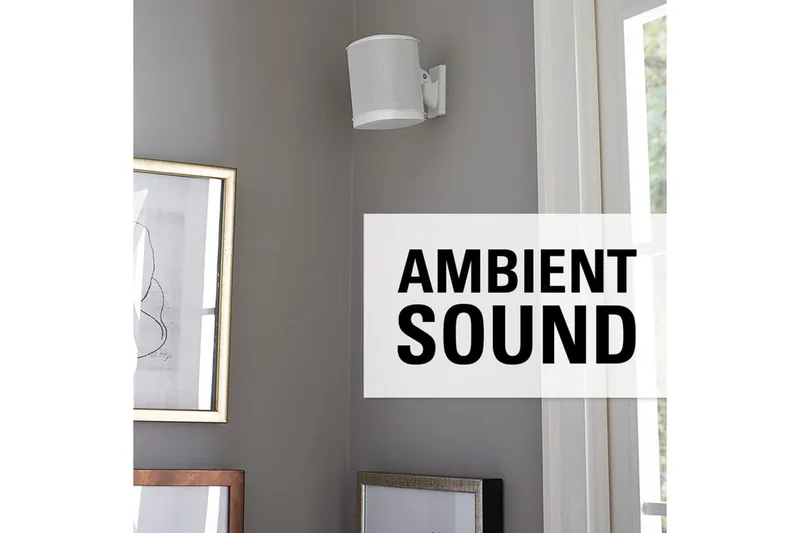 Høyttalerfeste Sanus for Sonos One SL Play:1 og Play:3 - Hvit - Møbler - Mediamøbel & tv møbel - Mediestativ & veggfeste