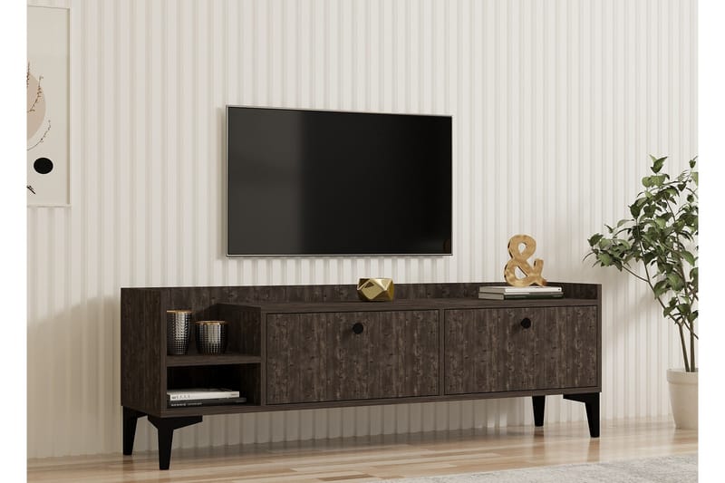 Han TV-benk 150 cm - Mørkebrun - Møbler - Mediamøbel & tv møbel - TV-benk & mediabenk