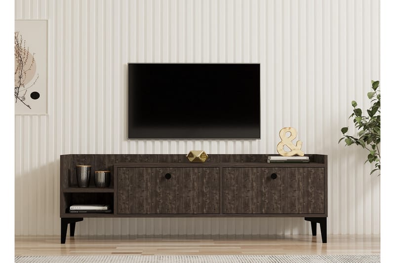 Han TV-benk 150 cm - Mørkebrun - Møbler - Mediamøbel & tv møbel - TV-benk & mediabenk