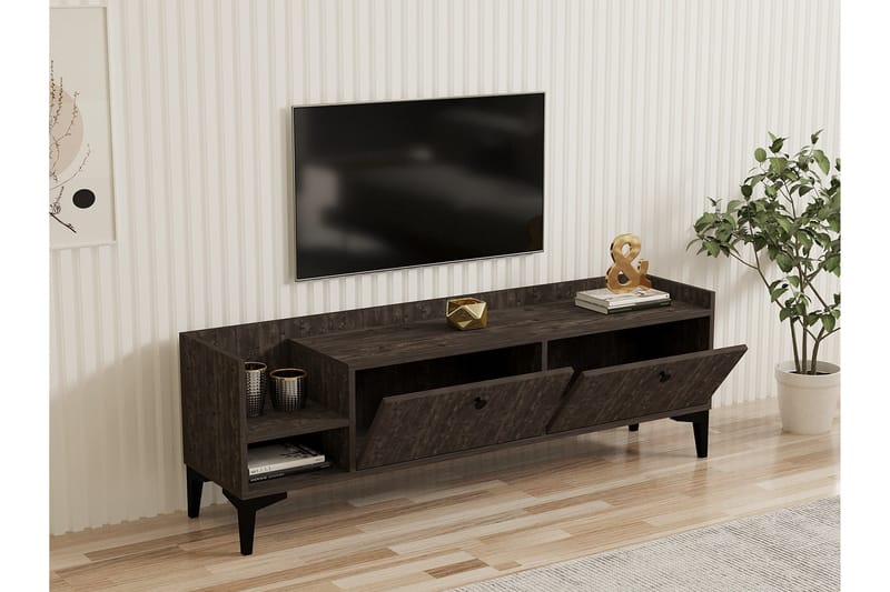 Han TV-benk 150 cm - Mørkebrun - Møbler - Mediamøbel & tv møbel - TV-benk & mediabenk