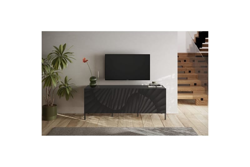 Hawell TV-benk 181 cm - Mørk grå - Møbler - Mediamøbel & tv møbel - TV-benk & mediabenk