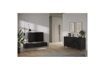 Hawell Vegghengt TV-benk 180 cm - Mørk grå - Møbler - Mediamøbel & tv møbel - TV-benk & mediabenk
