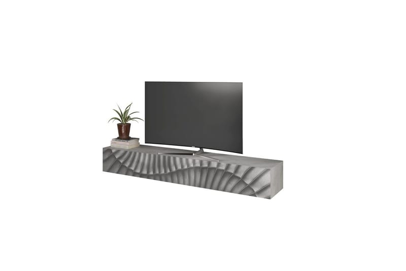 Hawell Vegghengt TV-benk 210 cm - Grå - Møbler - Mediamøbel & tv møbel - TV-benk & mediabenk