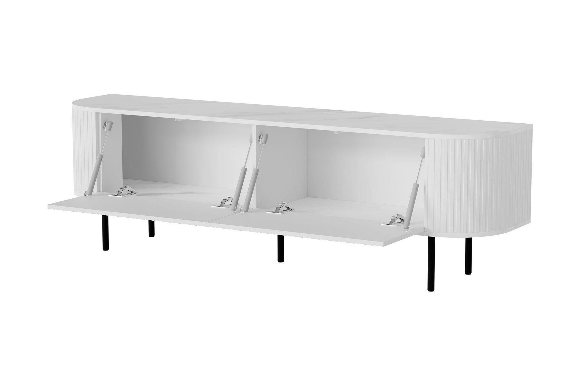 Hemanti TV-benk 180 cm - Svart - Møbler - Mediamøbel & tv møbel - TV-benk & mediabenk