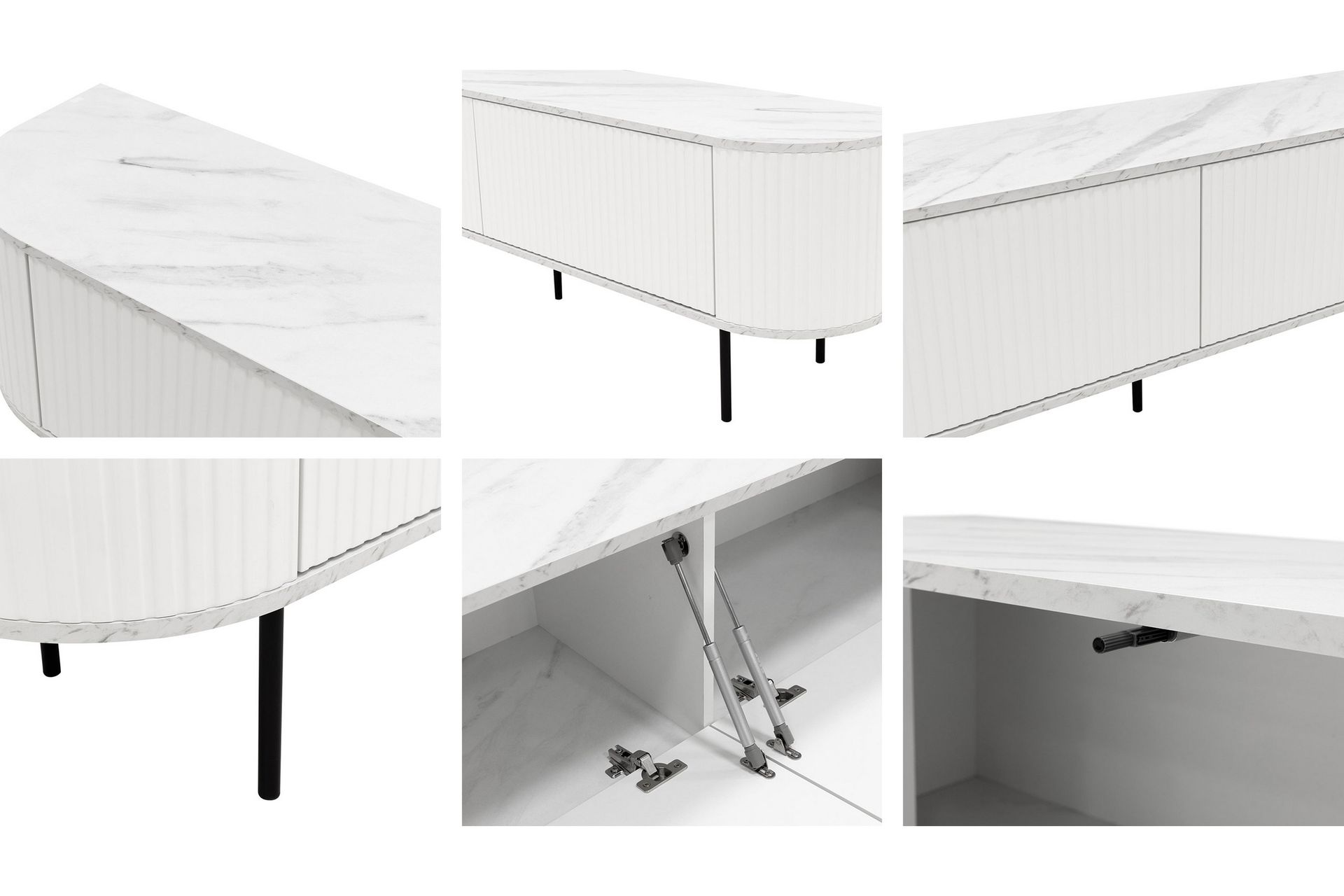 Hemanti TV-benk 180 cm - Svart - Møbler - Mediamøbel & tv møbel - TV-benk & mediabenk